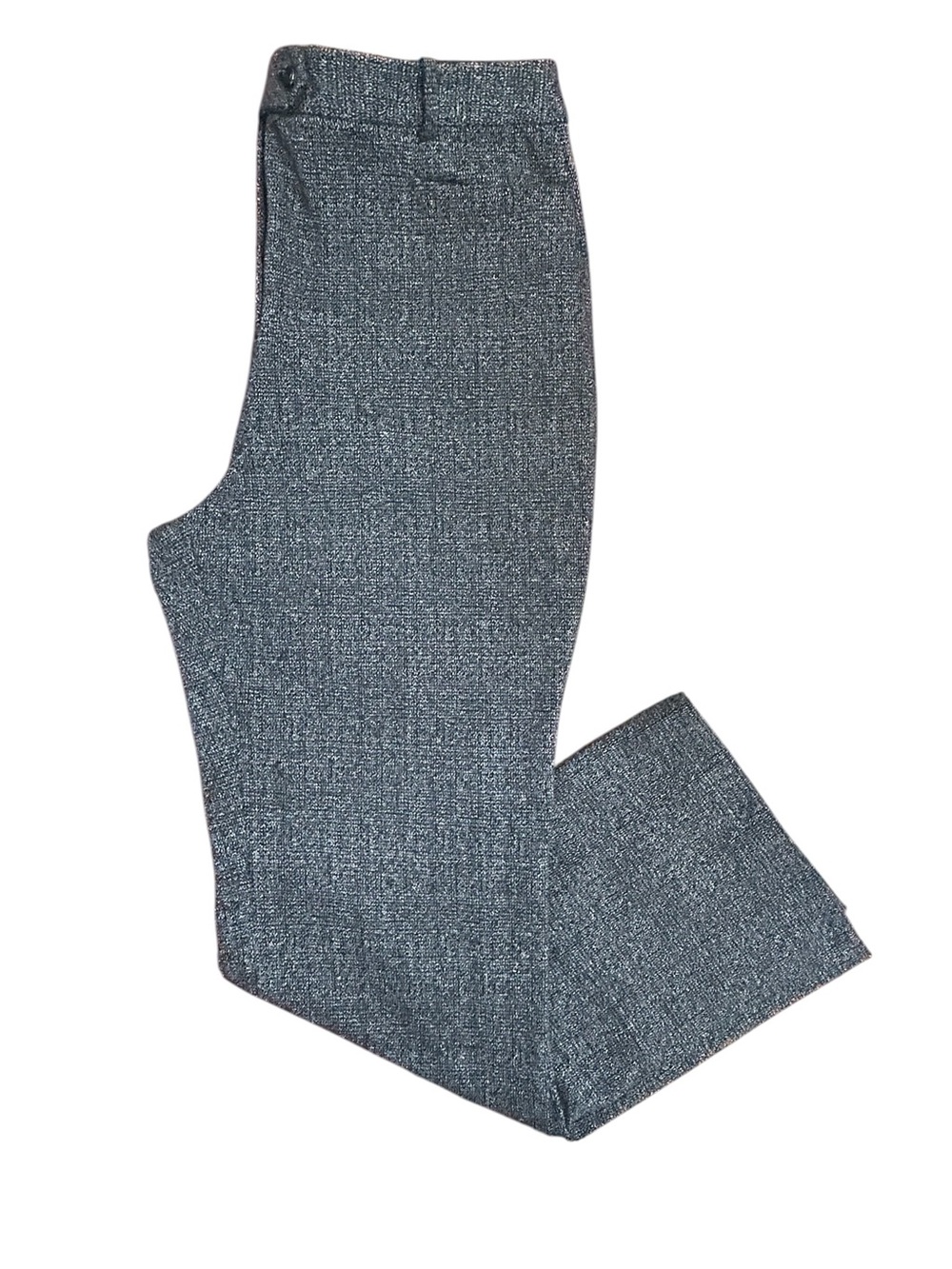 Calvin Klein Black & White Tweed Wide Leg Trousers Size 14 NWOT